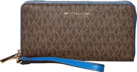 michael kors jet set large zip around wallet crossbody|Michael Kors large trifold wallet.